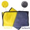 Quick-drying Pet Dog And Cat Towels; Soft Fiber Towels Water-absorbent Bath Towel Cleaning Pet Towel - Yellow - 140*70cm/55.1*27.6in