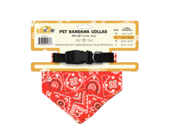 Western Themed Pet Bandana Collars (Color: Red, size: small)