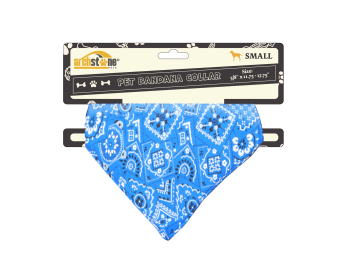 Western Themed Pet Bandana Collars (Color: Blue, size: Extra Small)