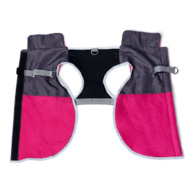 2-in-1 Travel Dog Vest With Built In Harness (Color: Fuschia, size: medium)