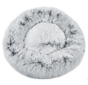 Mr. Peanut's OrthoPlush Pet Bed (Color: Snowflake White Two Tone, size: 28 in)