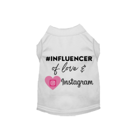 #INFLUENCER of Love & Instagram (Color: White, size: X Small)