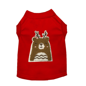 Cuddle Antler Bear (Color: Red, size: medium)