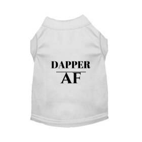 Dapper AF Tee (Color: White, size: small)