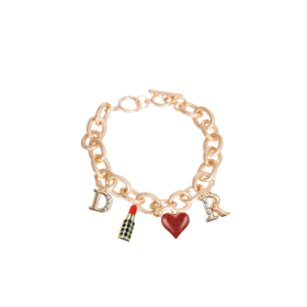 Dior-able Charm Dog Necklace (Color: gold, size: large)