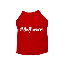 #Influencer Shirt (Color: Red, size: medium)