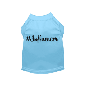 #Influencer Shirt (Color: Baby Blue, size: small)