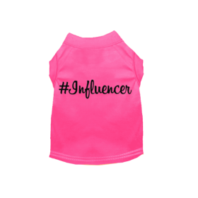 #Influencer Shirt (Color: Hot Pink, size: 3X Large)