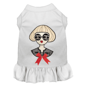 Ms. Fashion Dress (Color: White, size: medium)