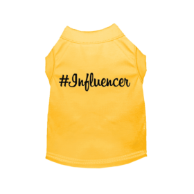 #Influencer Shirt (Color: Yellow, size: 2X Large)