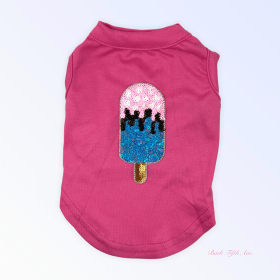 My Favorite Summer Treats- Blue Ice Cream (Color: Hot Pink, size: 2X Large)