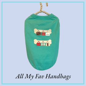 All My Fav Handbags- Dog Tee (size: large)