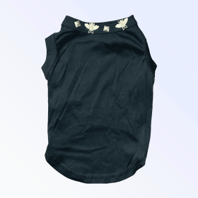 Studded Bee Tee (Color: Black, size: large)