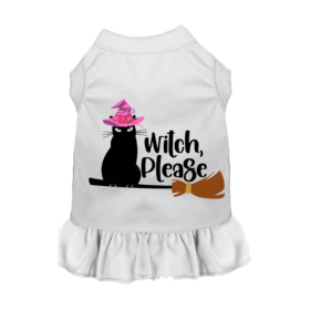 Witch Please Cat (Color: White, size: medium)