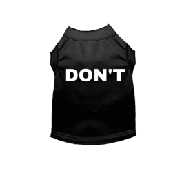 DON'T (Color: Black, size: medium)