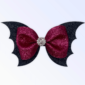 Fa-BOO-lous Bat Bows (style: With Rhinestone)