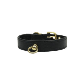 Bee Mine Dog Collar (Color: Black, size: 10")