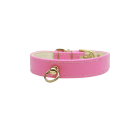 Bee Mine Dog Collar (Color: Pink, size: 12")