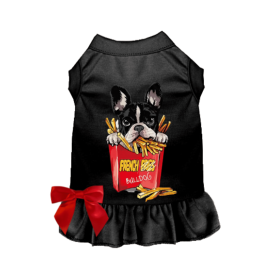Frenchie- Fries (Color: Black, size: small)