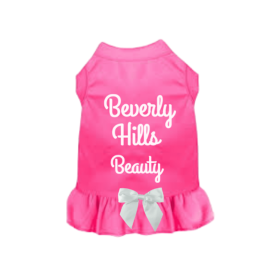 Beverly Hills Beauty Dog Dress (Color: Pink, size: 2X Large)
