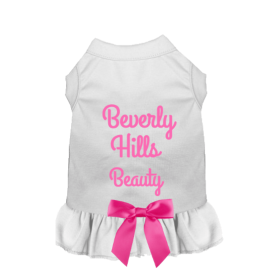 Beverly Hills Beauty Dog Dress (Color: White, size: 2X Large)