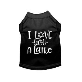I Love You A Latke (Color: Black, size: medium)