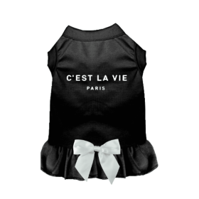 C' EST LA VIE (Color: Black, size: 2X Large)