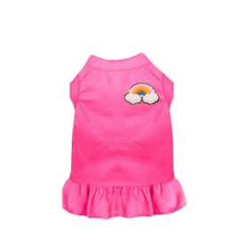 Chenille Rainbow (Color: Hot Pink, size: medium)
