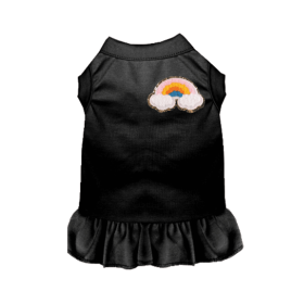 Chenille Rainbow (Color: Black, size: X Small)