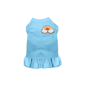 Chenille Rainbow (Color: Blue, size: X Small)
