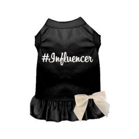#Influencer Dress (Color: Black, size: large)