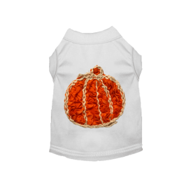 Chiffon Rose Halloween Pumpkin Shirt (Color: White, size: small)