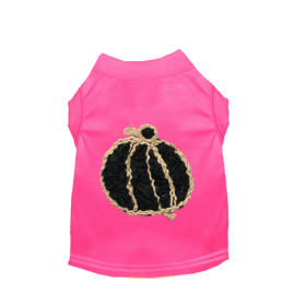 Chiffon Rose Halloween Pumpkin Shirt (Color: Pink, size: small)