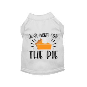 Just Here for the Pie- Dog Shirt (size: 2XL)