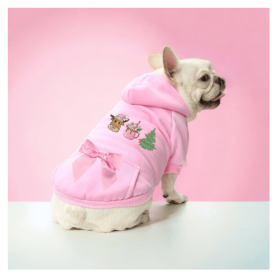 Reindeer Fun- Dog Hoodie (size: medium)