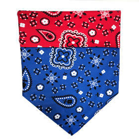 Sport Bandana (Color: Red/Blue Bandana, size: small)