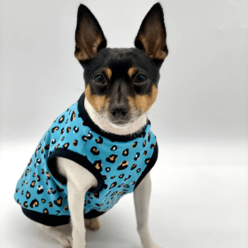 DCNY Teal Leopard Print Tank - Limited Edition (size: SM)