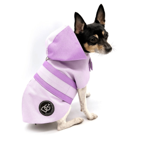 DCNY Sport Luxe Hooded Raincoat (size: MD)