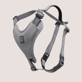 NANDOG Neoprene Sport Dog Harness (Color: Gray, size: small)