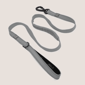 NANDOG Anti-Push Sport Dog Leash With Neoprene Handle (Color: Gray, size: medium)