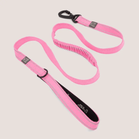 NANDOG Anti-Push Sport Dog Leash With Neoprene Handle (Color: Pink, size: large)