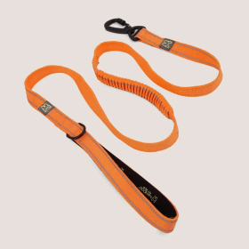 NANDOG Anti-Push Sport Dog Leash With Neoprene Handle (Color: ORANG, size: small)