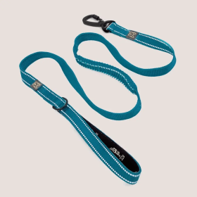 NANDOG Anti-Push Sport Dog Leash With Neoprene Handle (Color: Blue, size: small)