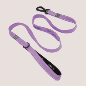 NANDOG Anti-Push Sport Dog Leash With Neoprene Handle (Color: Lilac, size: medium)