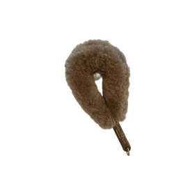 Shearling Fur Grip (Color: Camel)